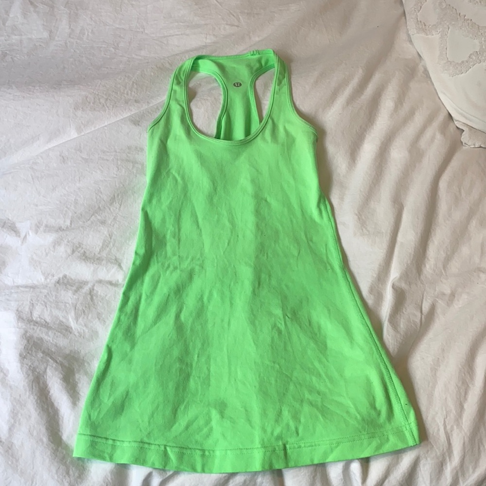 Neon Green Lululemon Tank